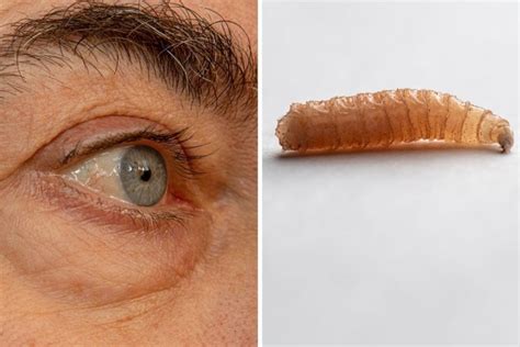 Mans Eye Infested With Over A Dozen Fly Maggots While Gardening