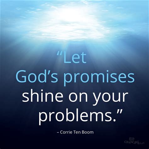 Let Gods Promises Quotes Light Water God Life Faith Shine Problems God