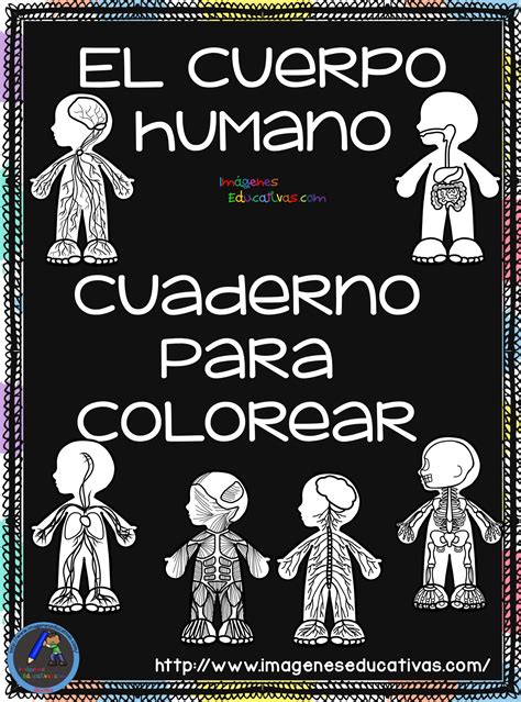 Cuaderno Para Colorear El Cuerpo Humano 1 Imagenes Educativas
