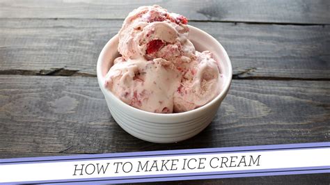 How To Make Ice Cream Roasted Strawberry Ice Cream Youtube