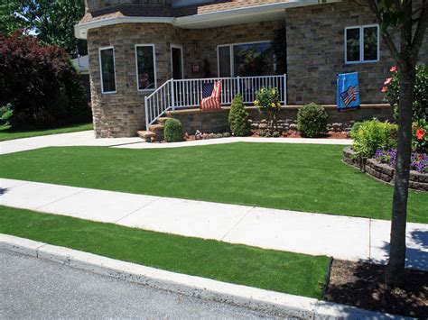 Fake Grass Westland Michigan Lawn And Landscape Front Yard