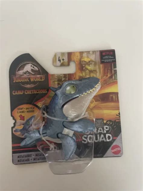 Mattel Jurassic World Camp Cretaceous Snap Squad Mosasaurus Dinosaur