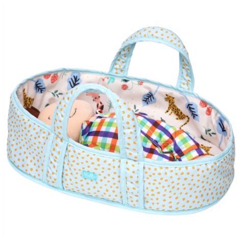 Manhattan Toy Stella Soft Fabric Baby Doll Bassinet And Carrier For 12