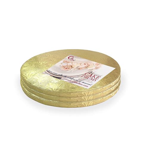Cake Drums Round 10 Inches Gold Sturdy 12 Inch Thick