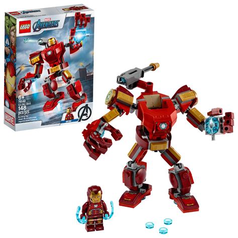 Lego Marvel Avengers Iron Man Mech 76140 Building Toy With Iron Man