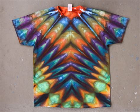 Tie Dye Shirt Large Psychedelic Clothing Trippy Shirt 60s Hippie