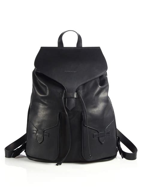 Luxury Leather Backpack Mens