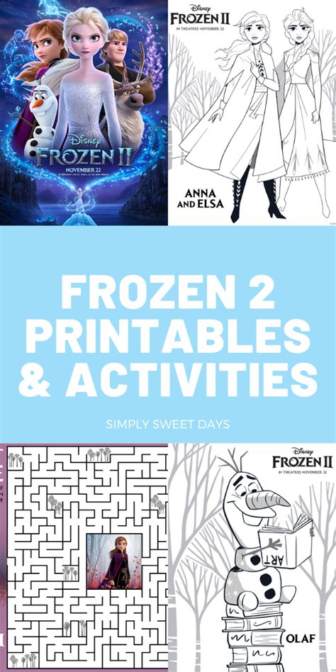 Frozen Printable Games
