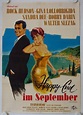 Happy-End im September originales deutsches Filmplakat