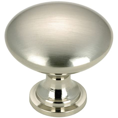 Richelieu Contemporary Cabinet Knob 30 Mm Brushed Nickel 10 Pack