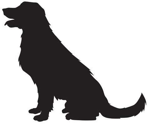 Dog Silhouette Clip Art Black And White At Getdrawings Free Download