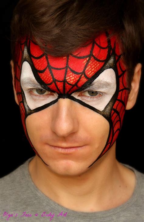 Classic Spider Man Mask Design Face Paint For Men Mime Face Paint