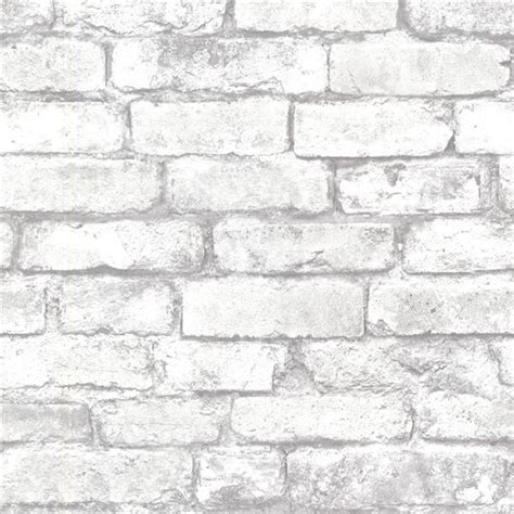 Brewster Wallcovering Brickwork Light Grey Exposed Brick Paste The Wall