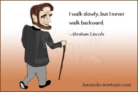 Abraham Lincoln On Walking Cartoon Learnodo Newtonic