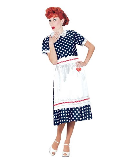 Adult I Love Lucy Polka Dot Dress Costume Women Costumes