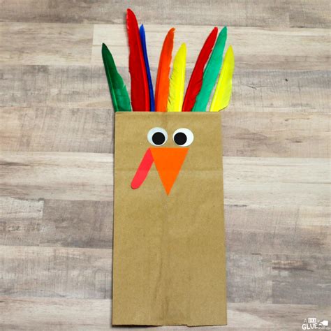 How To Make A Paper Bag Turkey Craft For Thanksgiving