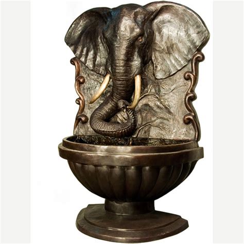 Outdoor Garden Decoration High Quality Bronze Large Elephant Fountain