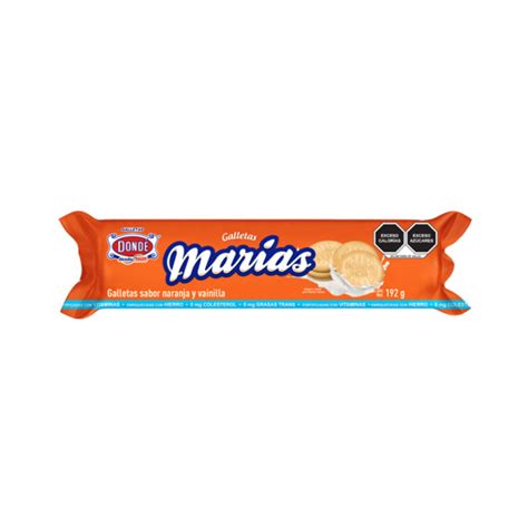 Dondé Marías Orange And Vanilla Flavor Cookies 192 G 68 Oz