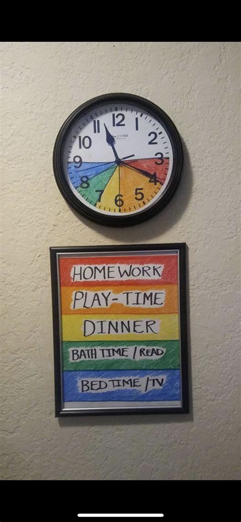 Great Idea For Kids Who Cant Tell Time Yet Kids Schedule Chores