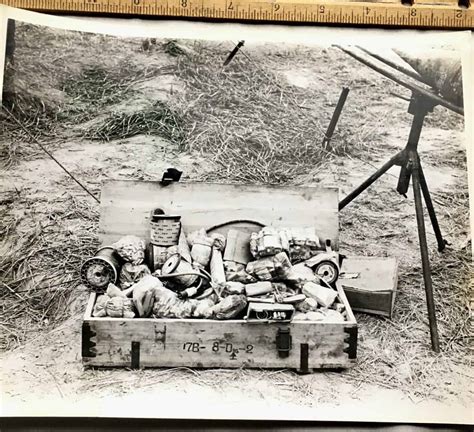X Photograph Of Captured North Vietnamese Army Viet Cong Rocket And