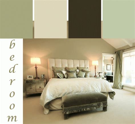While some bedroom color scheme ideas are more subdued this one is all about embracing rich tones and textures. A tranquil green bedroom color scheme. #bedroom #paint # ...