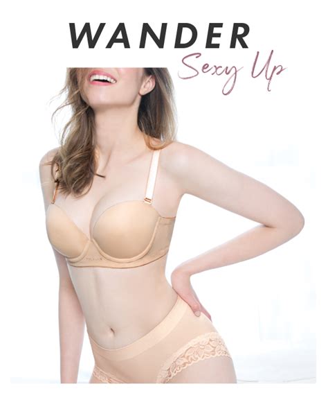 Wander Sexy Up Half Cup Bra Nude Okaycun