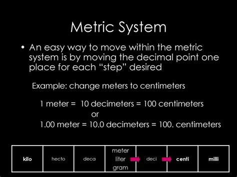 Metric System Basics Ppt Download
