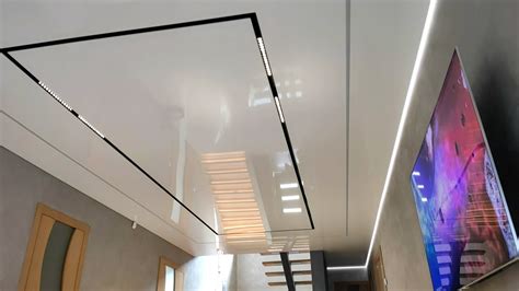 Track Lighting System For Stretch Ceiling Flexible Light Profile Saves