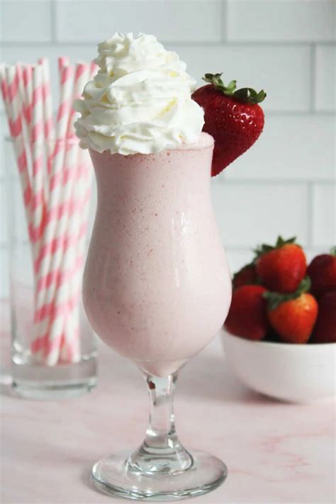 Strawberry Milkshake With Vanilla Ice Cream Recipe