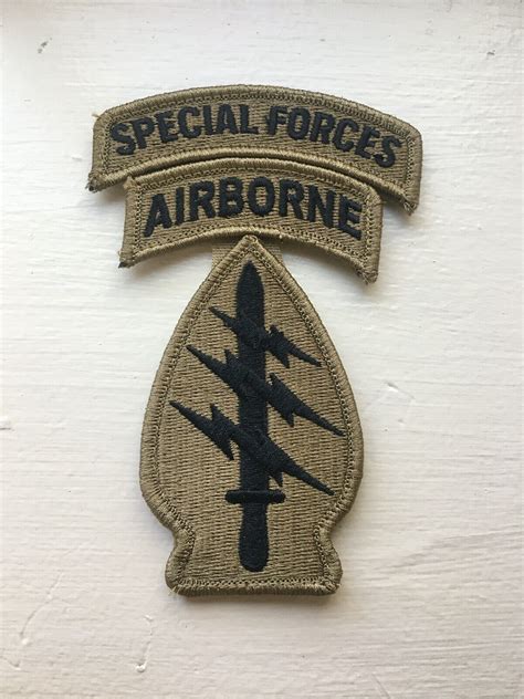 Us Army Special Forces Command Ocp Ssi Patch W Airborne And Sf Tab 1