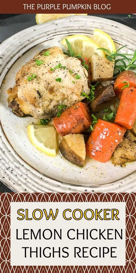Slow Cooker Chicken Thighs Recipe With Rosemary And Lemon
