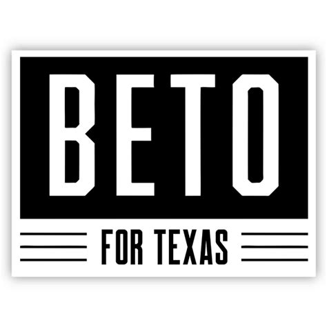 Beto Political Yard Sign