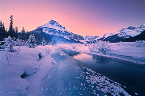 Winter Twilight Banff Alberta By Henry Liu On 500px Banff