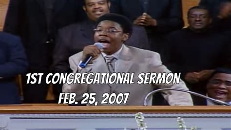 Reginald Sharpe Jr First Congregational Sermon Youtube
