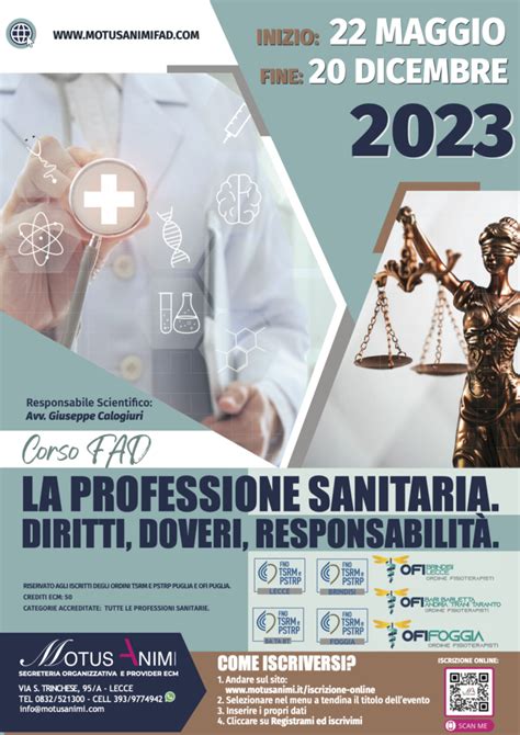 Corso ECM FAD Gratuito Per Tutte Le Professioni Sanitarie LA PROFESSIONE SANITARIA DIRITTI