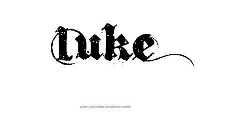 Luke Name Tattoo Designs