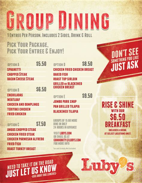Lubys Group Dining