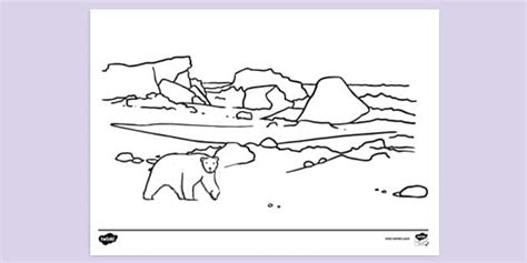 Free Arctic Colouring Sheet Colouring Sheets Twinkl Resources