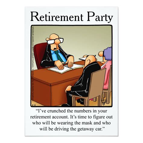 Funny Retirement Humor Party Invitations Retirement