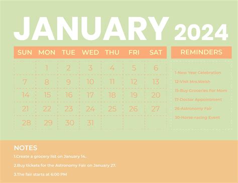Free Printable January 2024 Monthly Calendar With Holidays Pdf