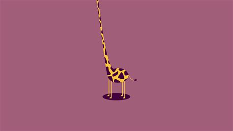 2048x1152 Wallpaper Giraffe Form Light Desktop Wallpaper Simple