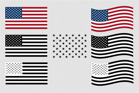 United States Of America Flag Svg Vector Clip Art Cutting Etsy