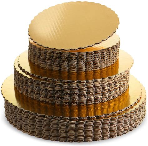 Round Gold Scalloped Boards Easy Bake Supplies