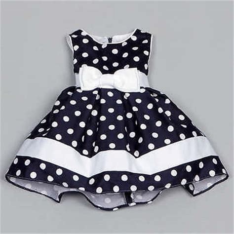 Blue Polka Dot Dress For Girls Kids Now Apparel Baby Girl Dresses