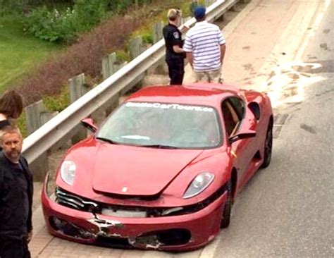 Ferrari Car Crash Caught On Video In Shocking Footage Daily Star