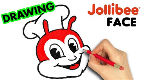 How To Draw Jollibee Face Art Therapy Youtube