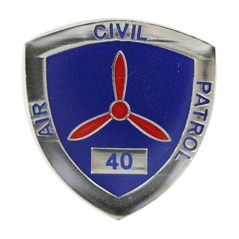 Civil Air Patrol Lapel Pin For 40 Years Of Service Vanguard