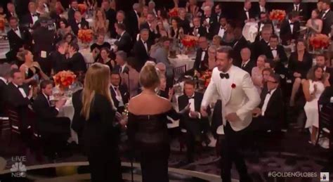 Ryan Reynolds And Andrew Garfield Kiss At The Golden Globes