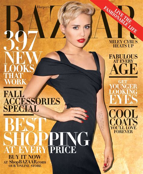 Miley Cyrus Covers Harpers Bazaar Over Vogue Is On Whole Other Level