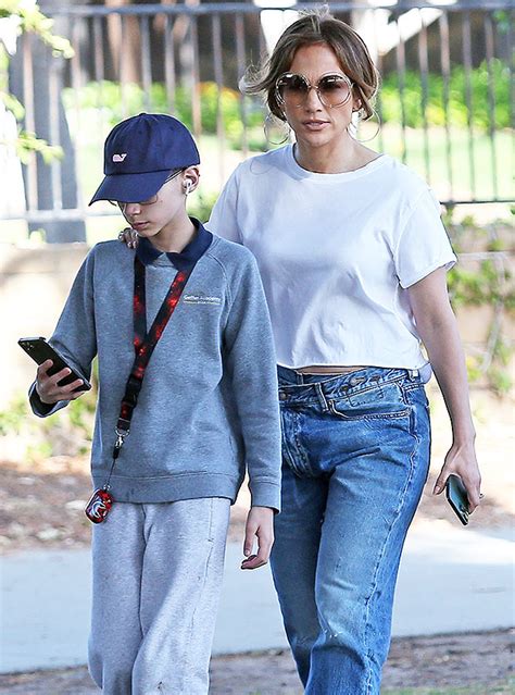 Jennifer Lopez At Daughter Emmes Baseball Game With Son Max Photos